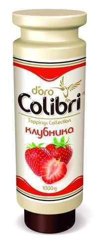 Топпинг Золотая Колибри (Colibri D'Oro) Клубника, 1 кг