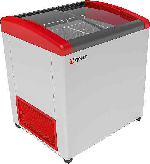 Морозильный ларь с гнутым стеклом Frostor FG 250 E (красный)