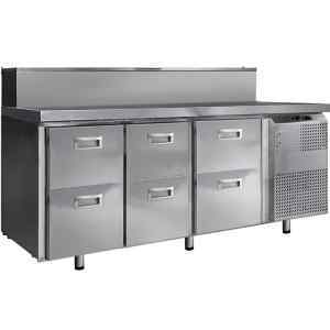 Стол для пиццы Финист СХСпц-700-0/6 (3С) (1810х700х1060) (10GN1/6 с крышкой)