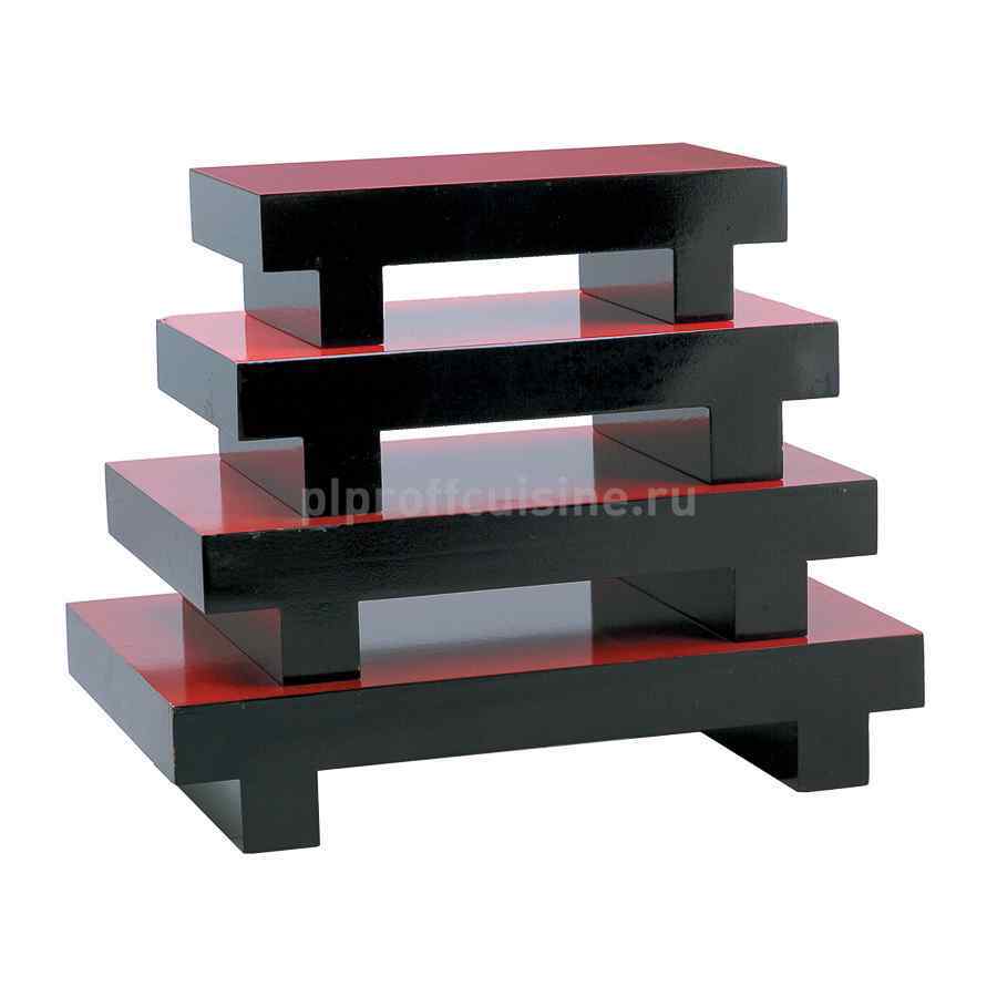 Блюдо для суши (красное/черное) 21*12*6 см P.L.Proff Cuisine
